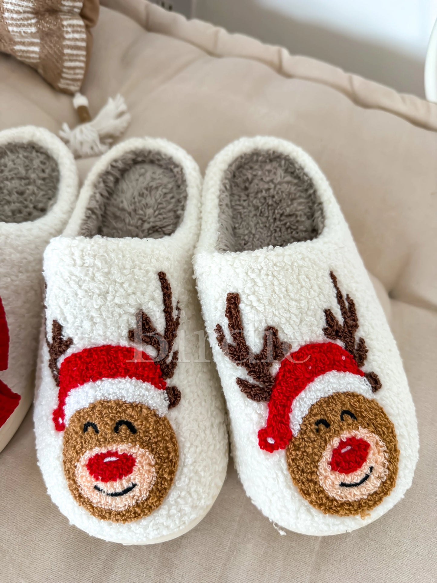 Rudolph Ivory Slippers