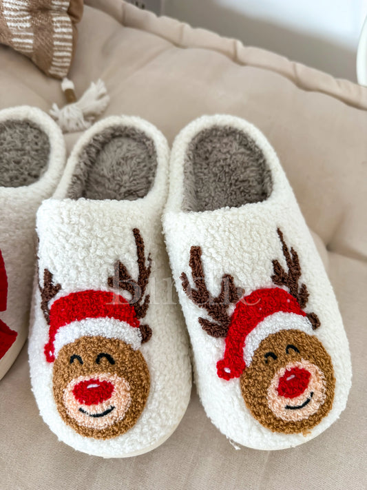 Rudolph Ivory Slippers