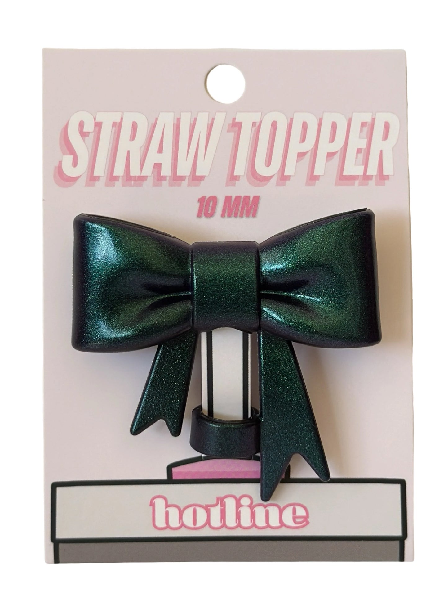 Green Galaxy Metallic Straw Topper RTS