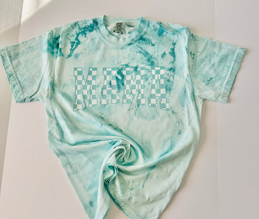 Turquoise Mama Check - Color Blast Comfort Color