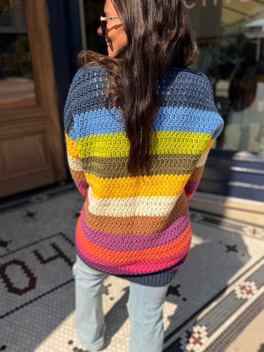 Reading Rainbow Long Cardigan