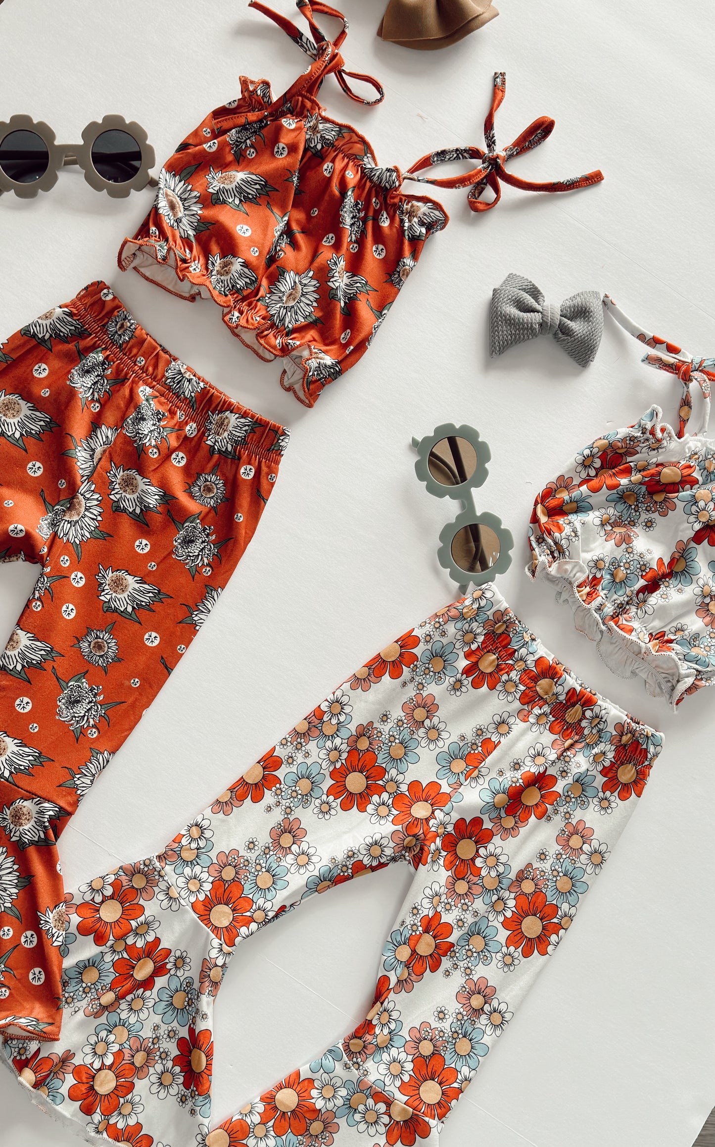 Retro Spring Floral Set