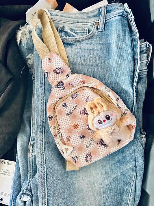 Labubu Sling Bag + Pin On Labubu RTS