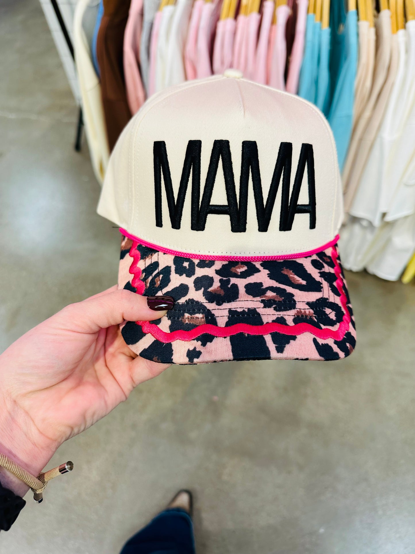 Leo Mama On Patchwork Hat