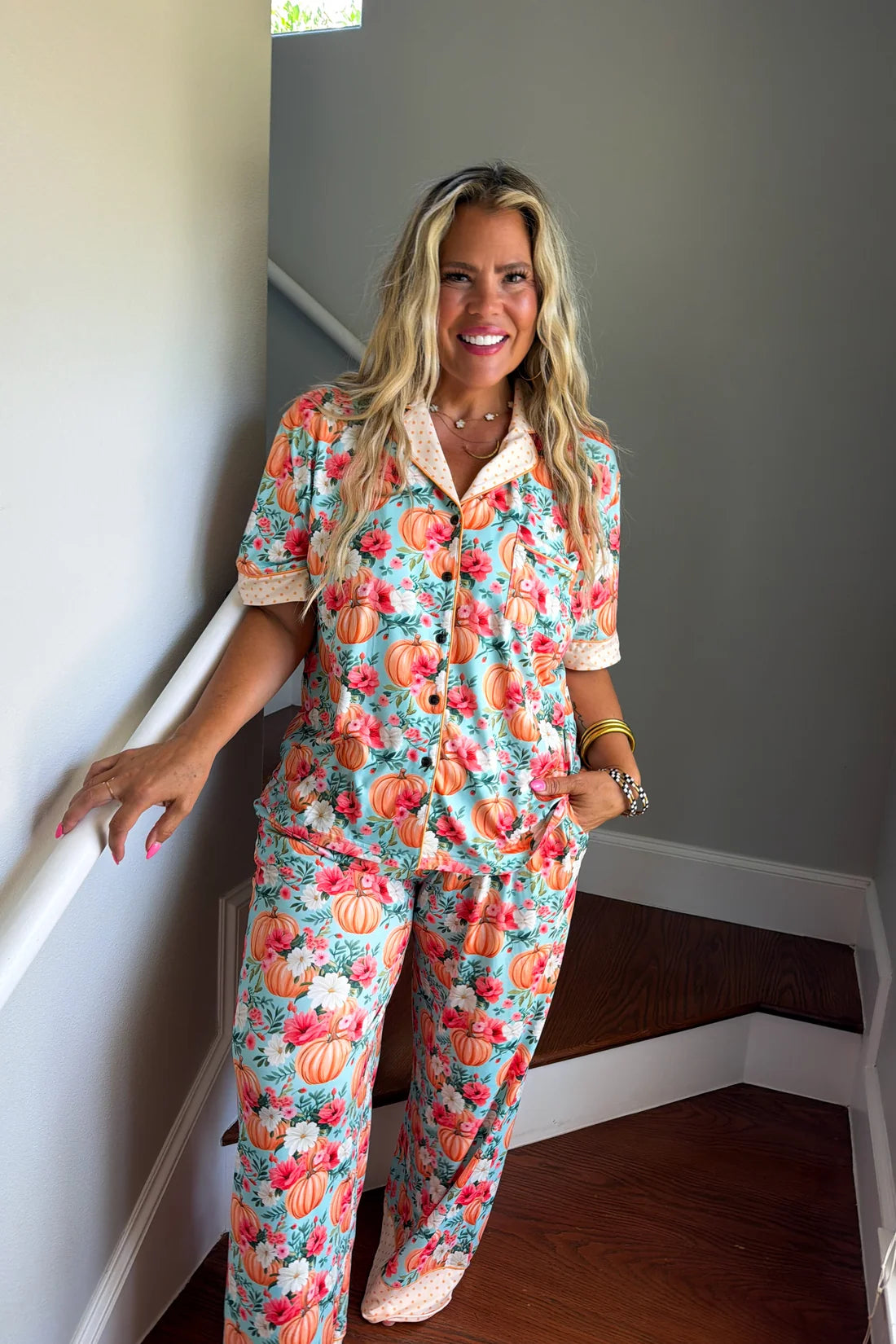 Floral Fall Harvest Luxe PJ Set PREO