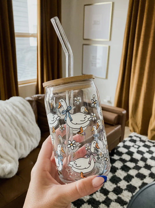 16 oz Goose Glass Tumbler RTS