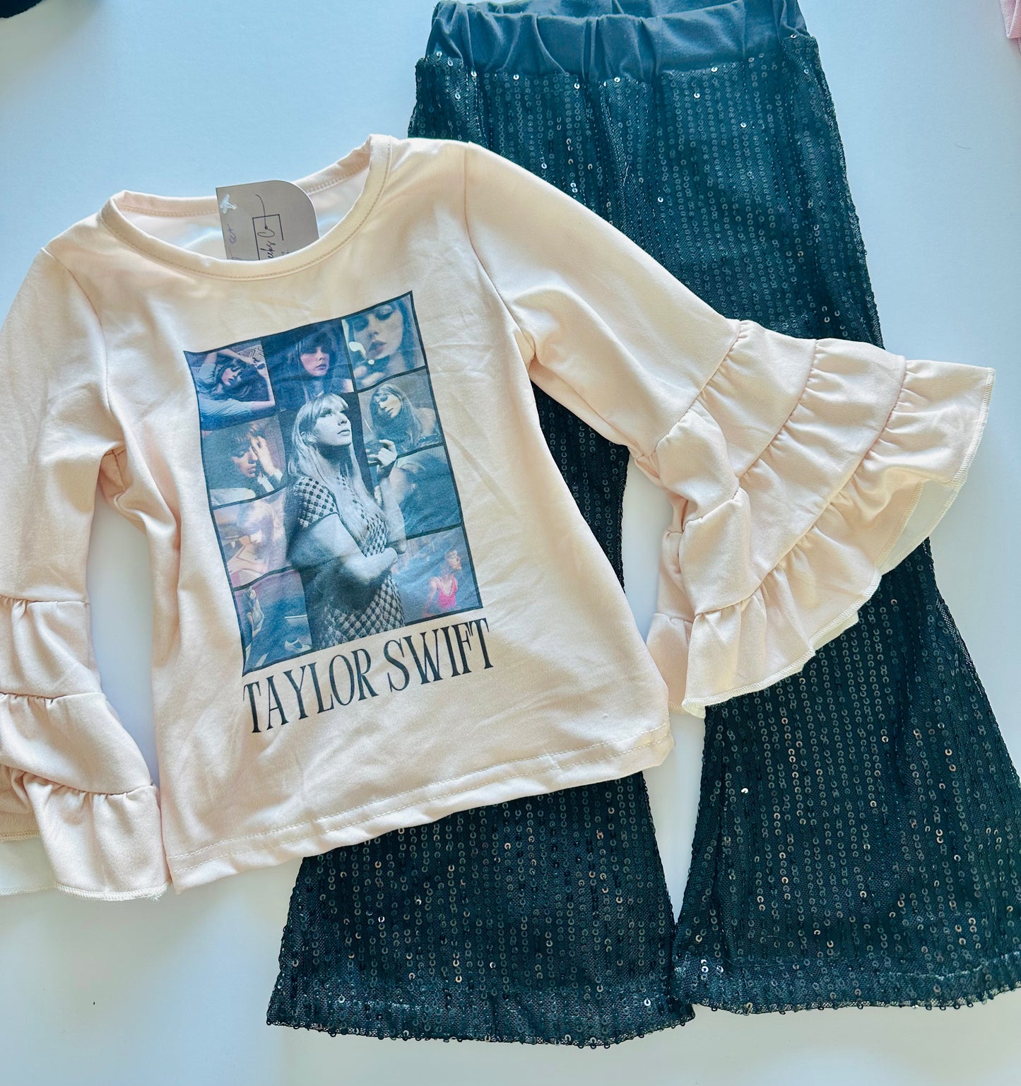 Swiftie Bell Sleeve + Sequin Flare Set