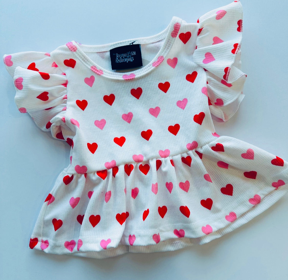 Lovely Hearts Peplum 6M RTS