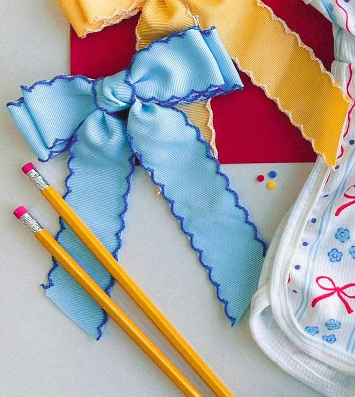 Blue Scalloped Bow RTS