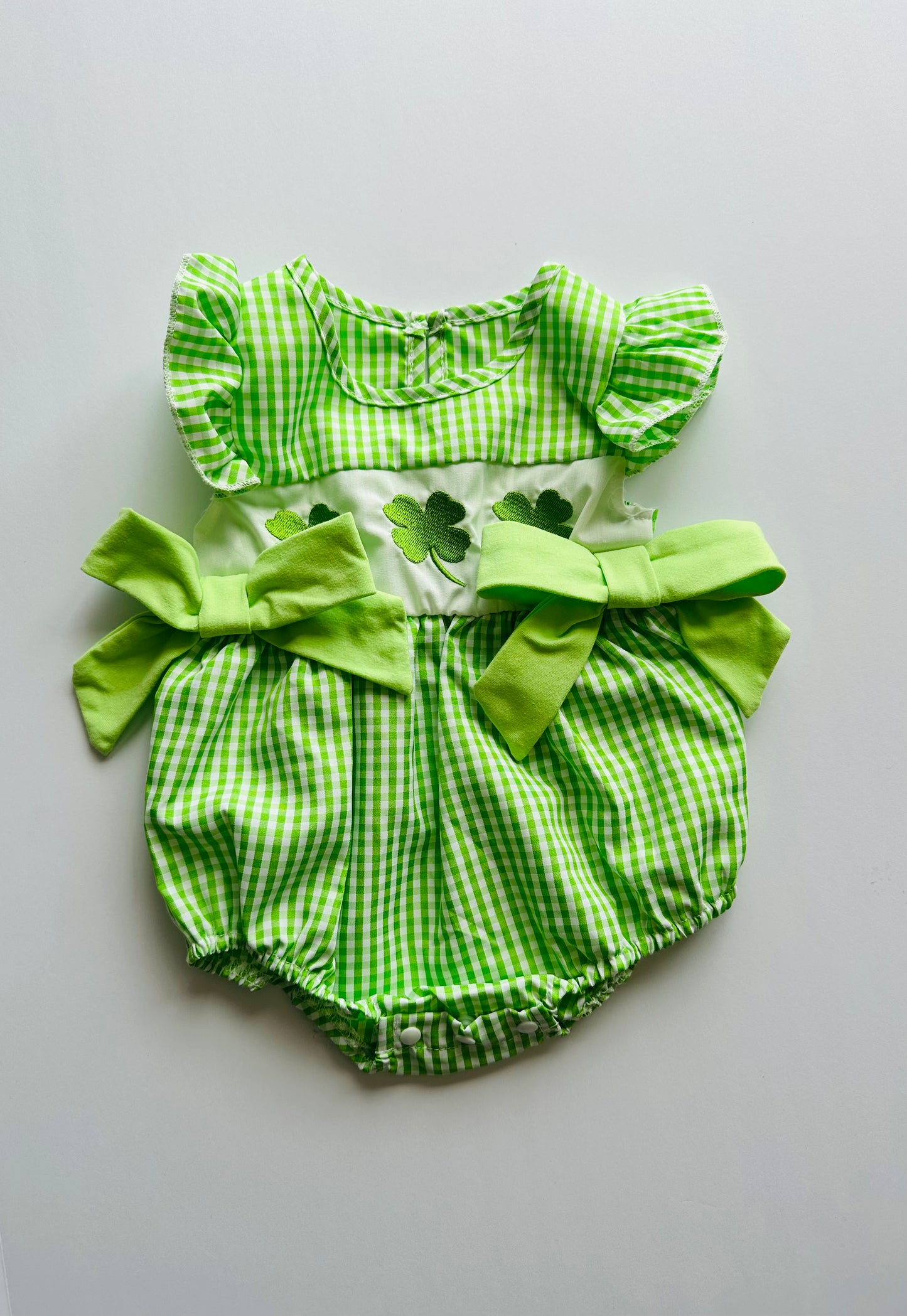 Smocked St. Patty’s Onesie RTS!