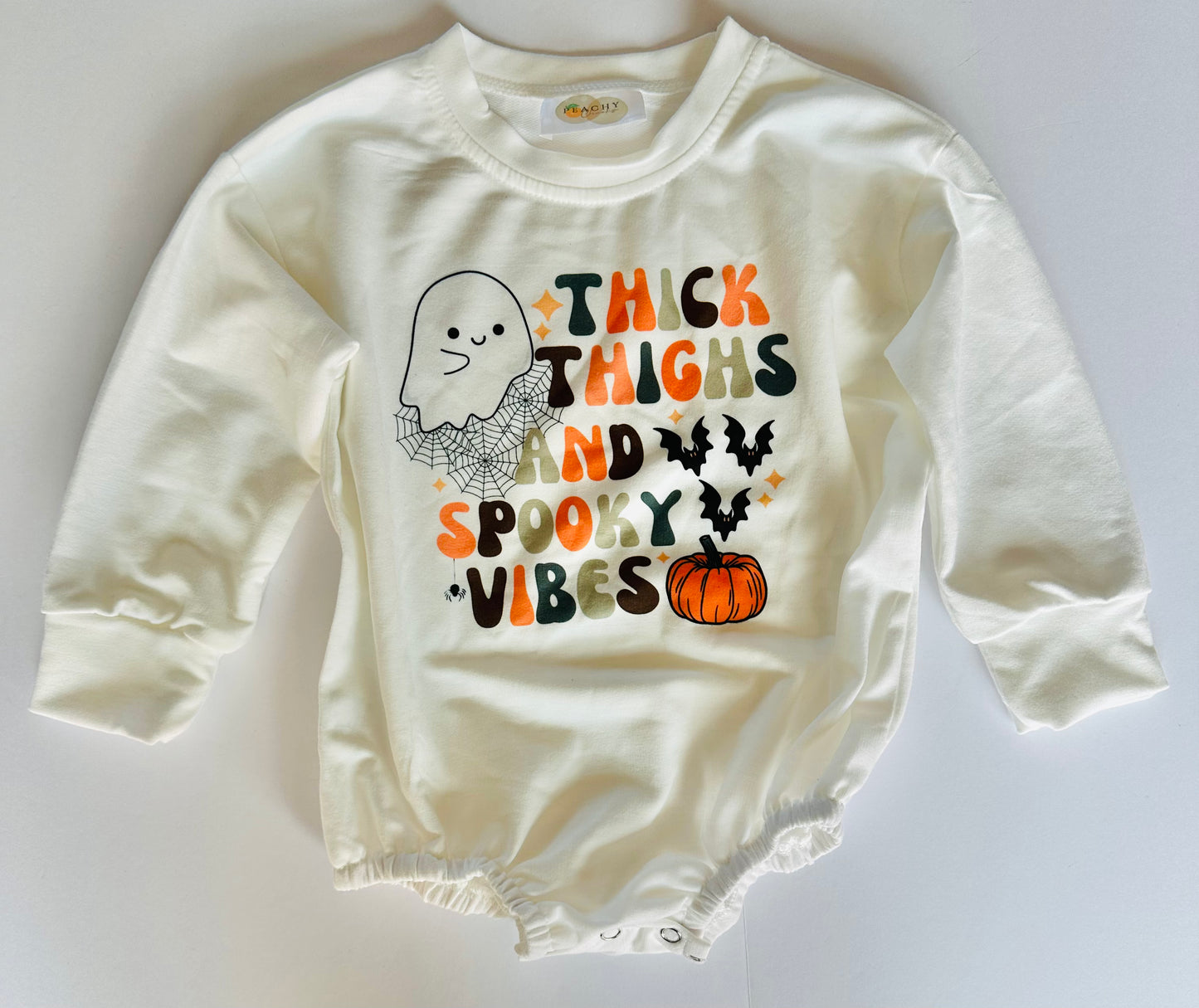 Thick Thigh & Spooky Vibes LS Bubble 0/6M RTS