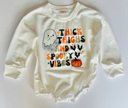 Thick Thigh & Spooky Vibes LS Bubble 0/6M RTS