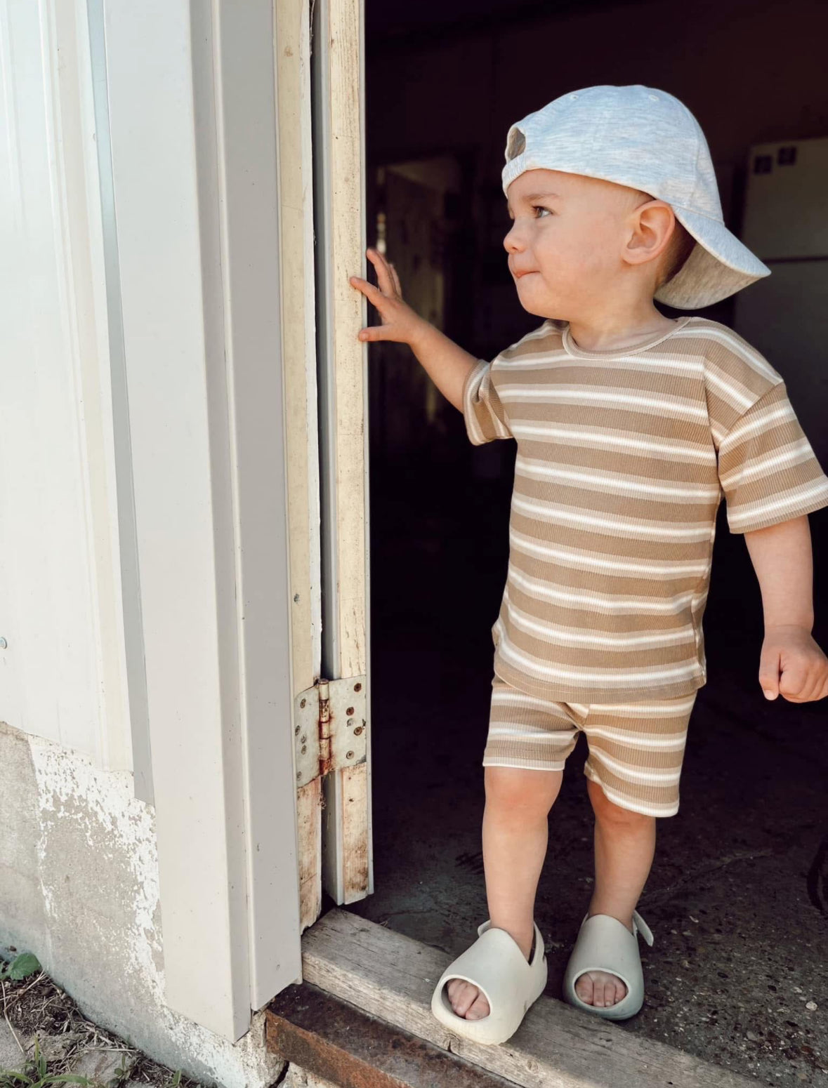 Neutral Stripe Ribbed Sets RTS