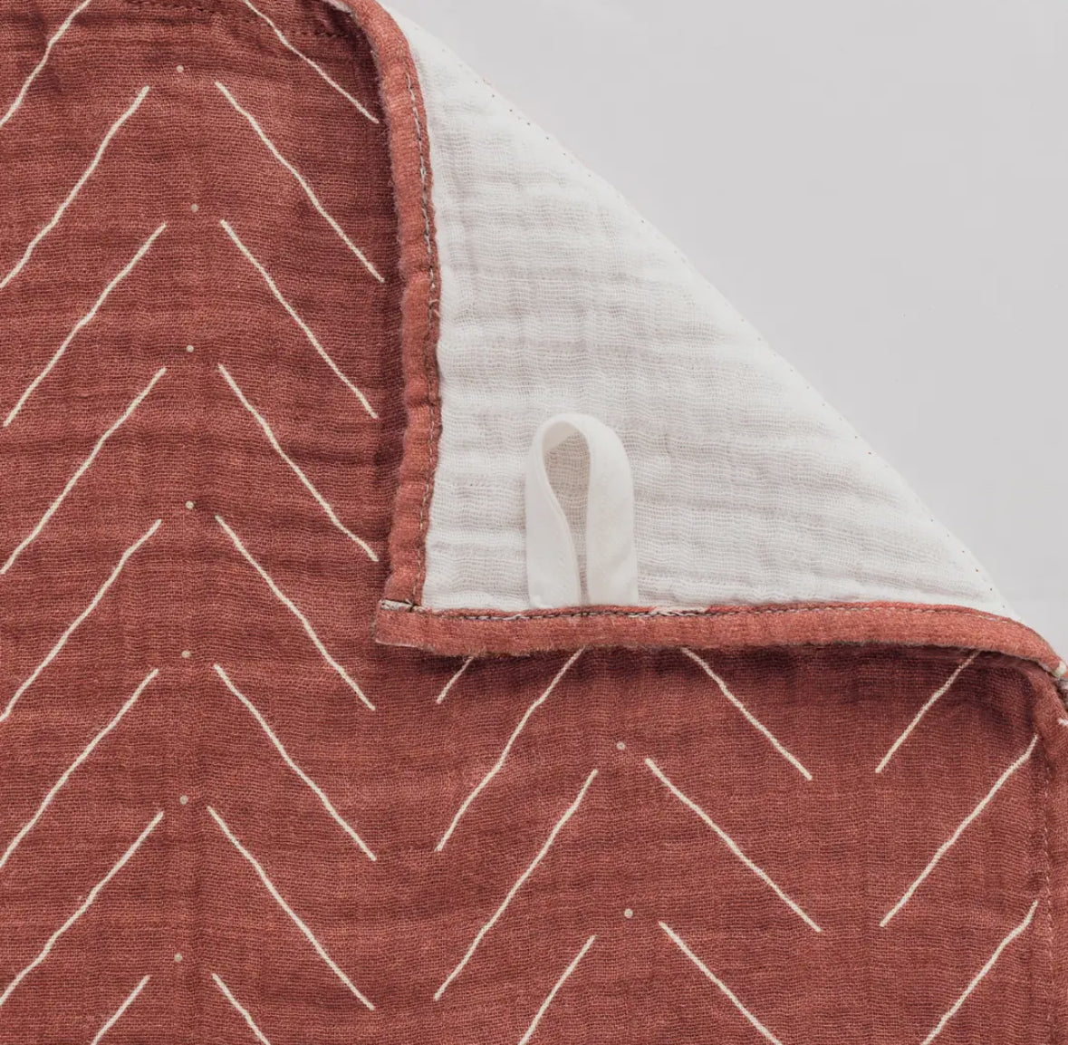 Itzy Ritzy Breastfeeding Boss / Swaddle - Rust Mudcloth