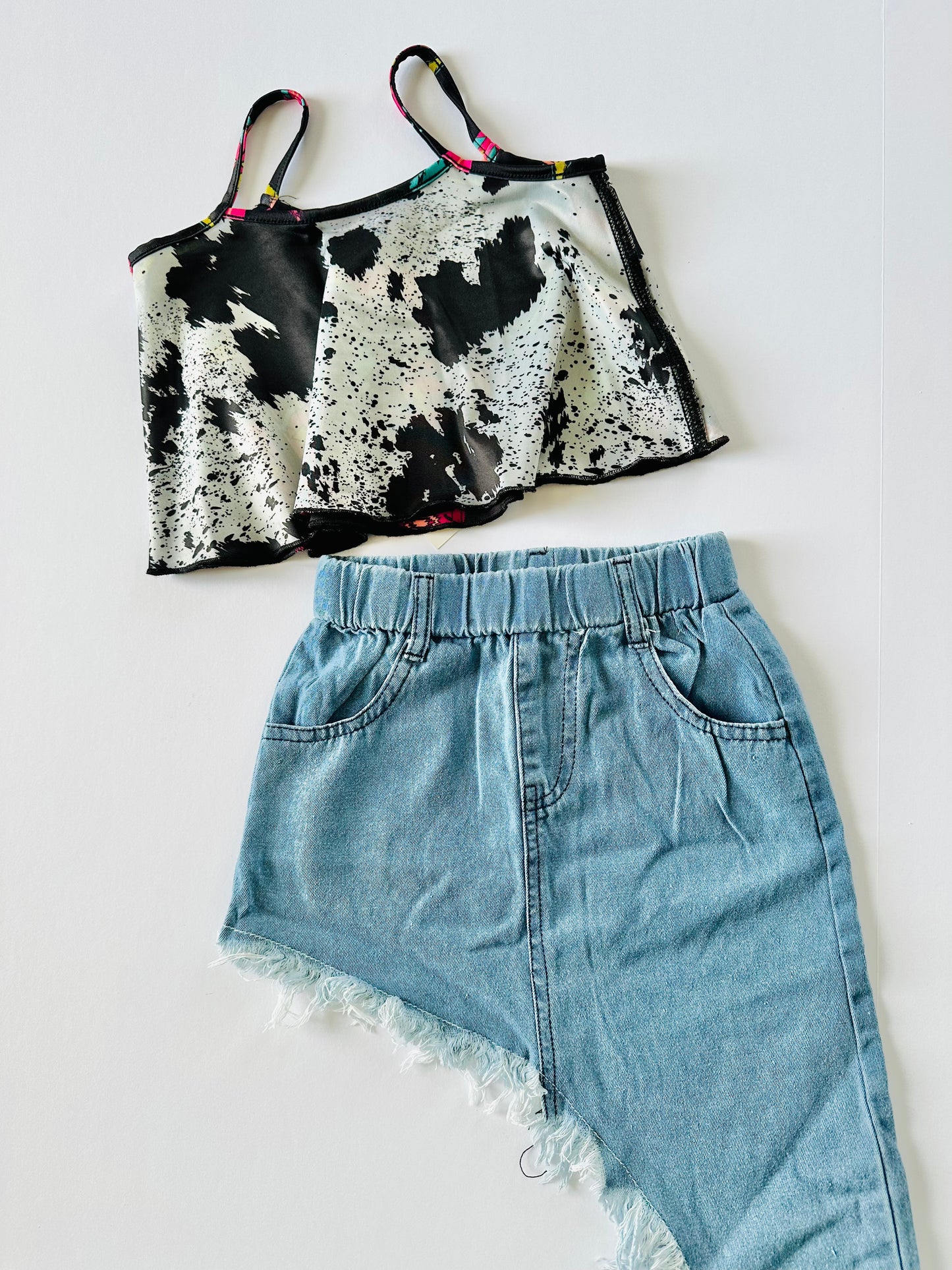 Demi Two Piece Denim Set RTS