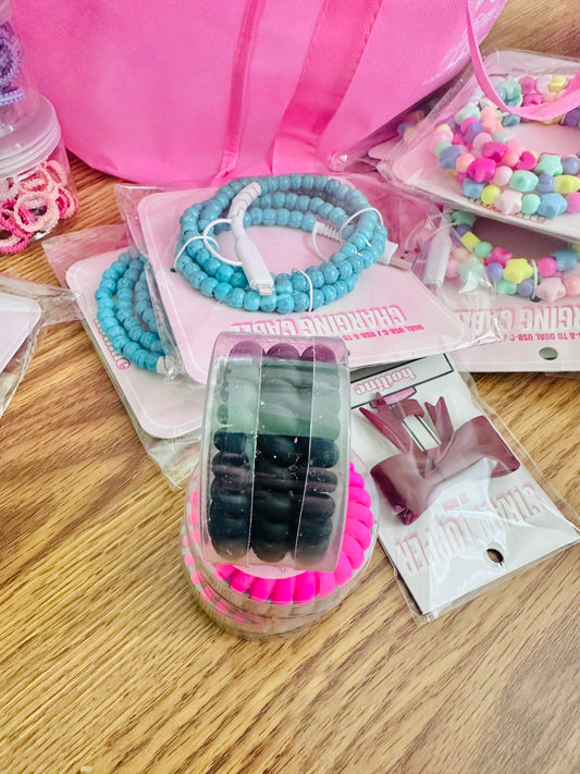 Ouch-less Creaseless Hair Tie MAMA Set Of 3 Black RTS