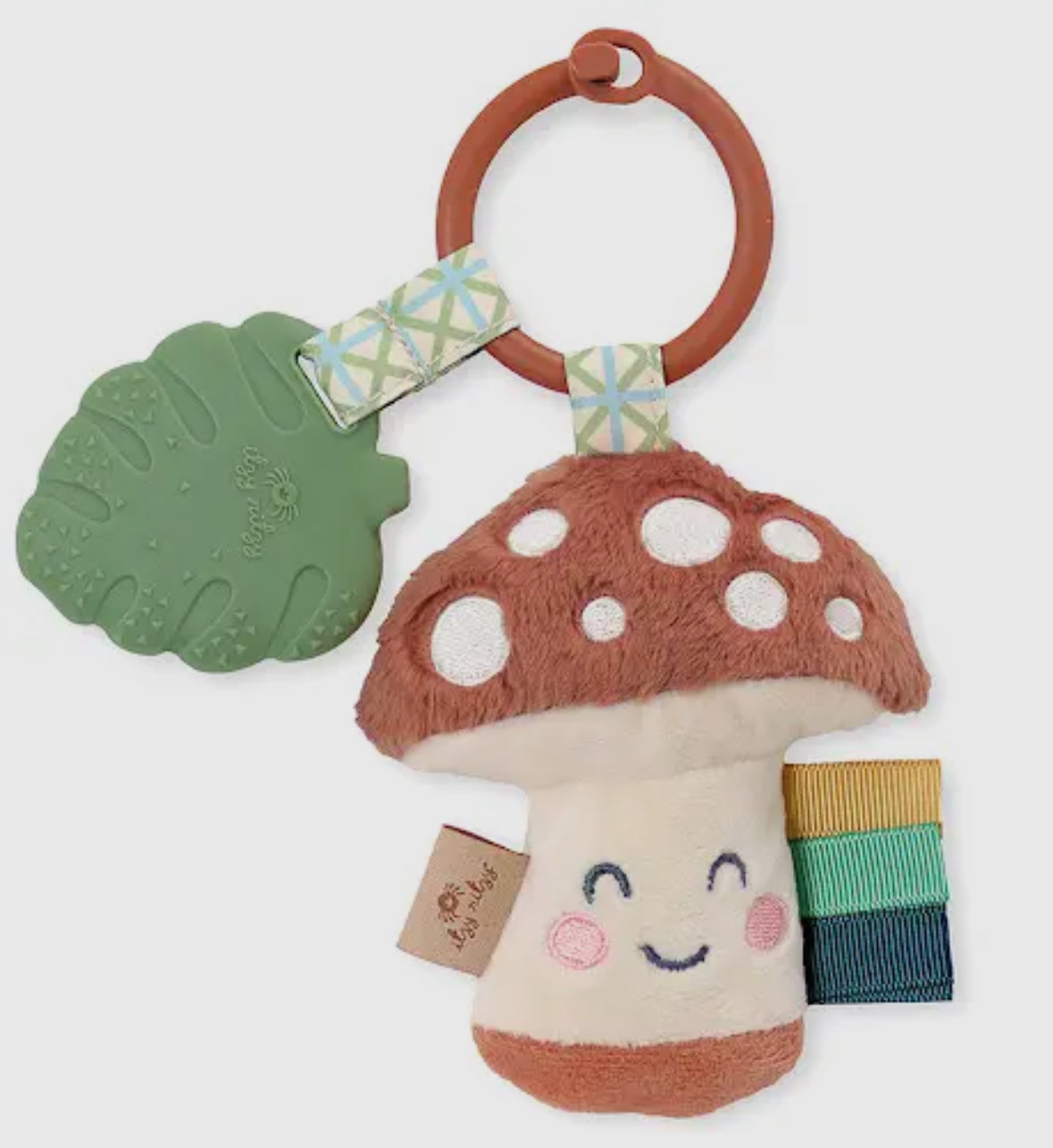 Itzy Pal™ Mushroom Plush + Teether RTS