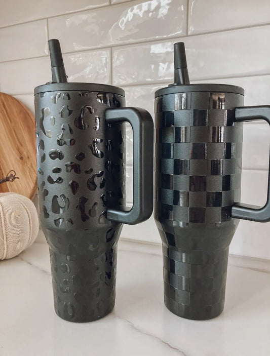 40 oz Stainless Leo & Check Tumbler RTS