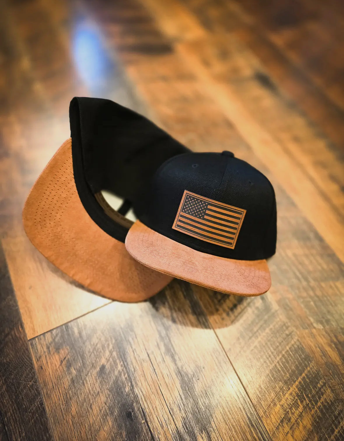 American Flag Suede Bill Hat RTS