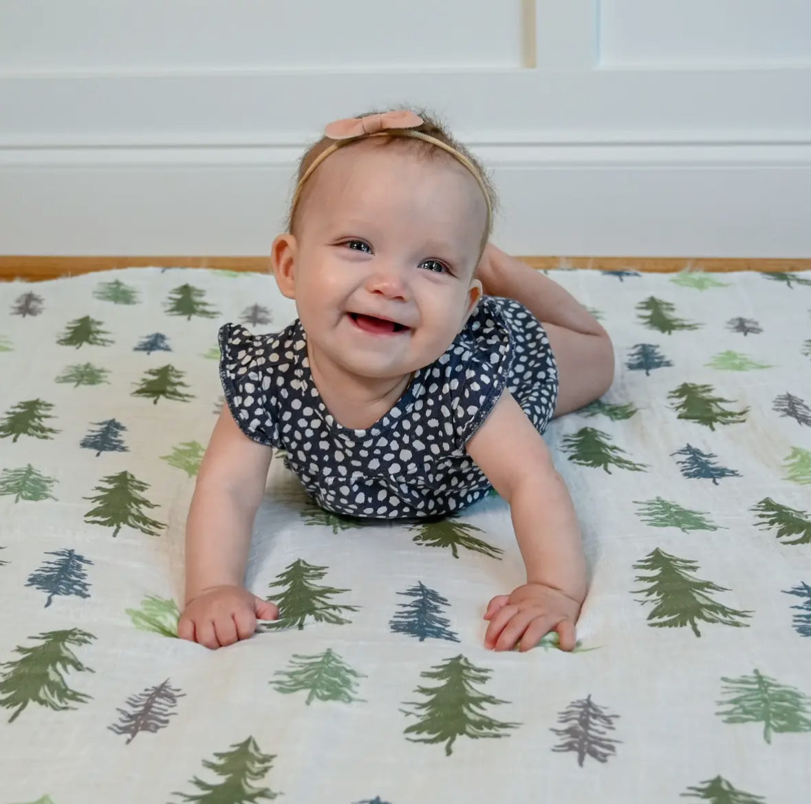 Pine Tree Swaddle Blanket