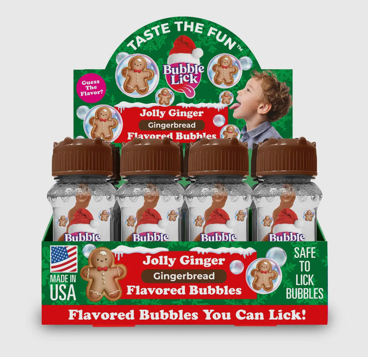 Bubblelick Gingerbread Lickable Bubbles RTS