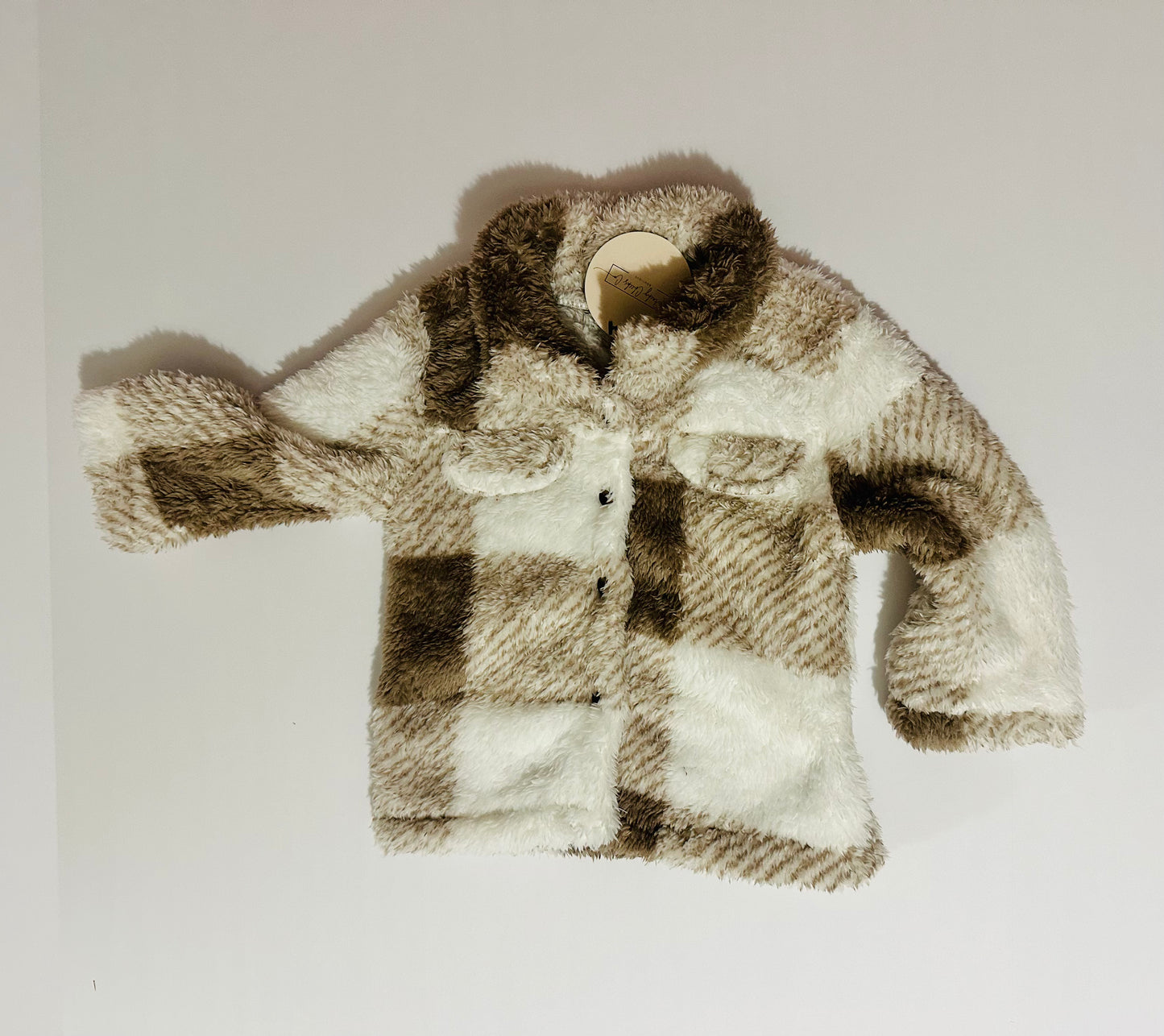 Natalie Neutral Sherpa Shacket RTS