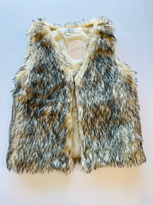 Girls Faux Fur Vest - 7