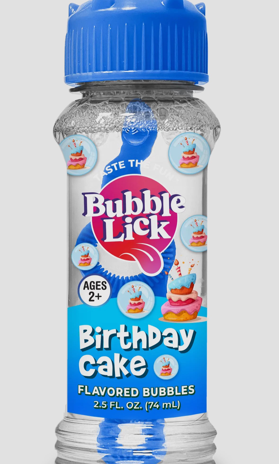 Bubblelick Birthday Cake Lickable Bubbles RTS
