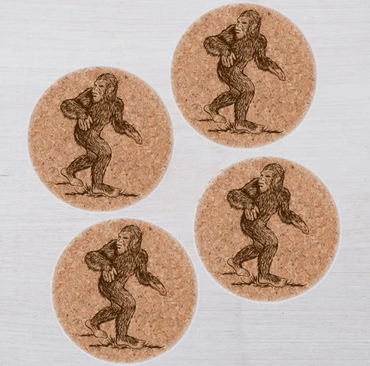 Sasquatch Cork Coasters