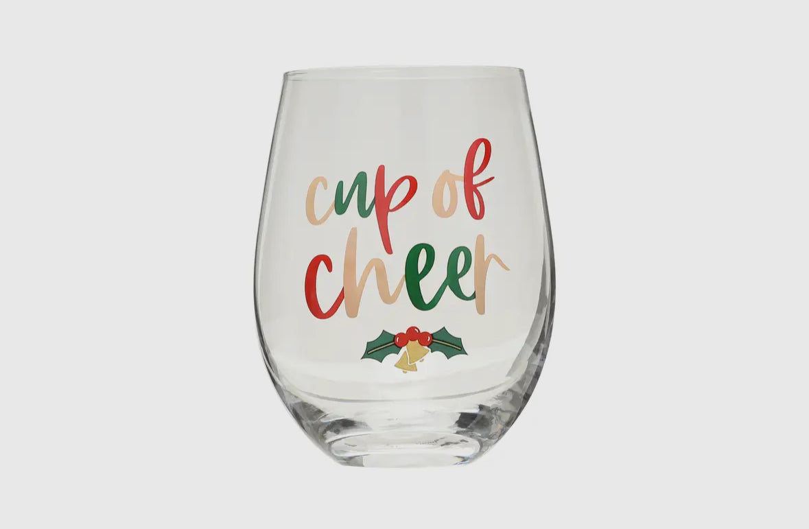 Cup Of Cheer Wine Glass