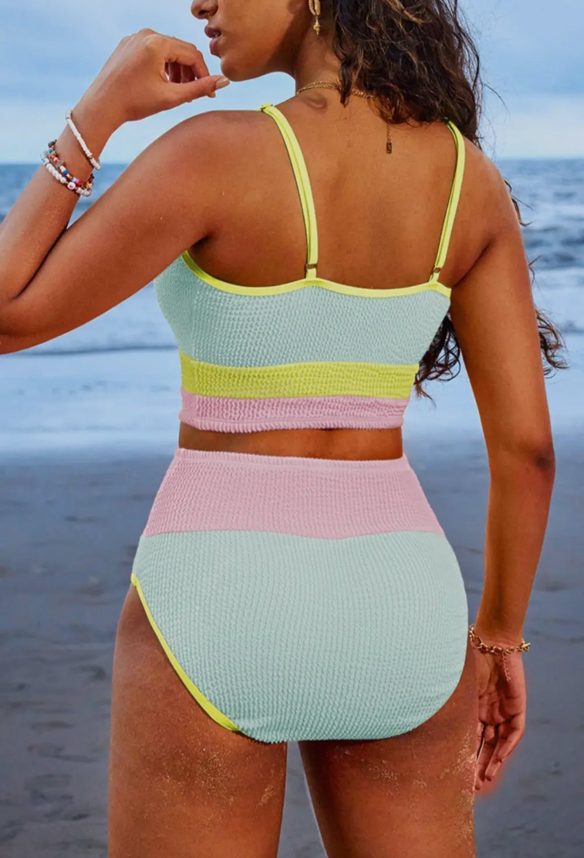 Hot Mama Urban Rib Stripe Swimsuit RTS