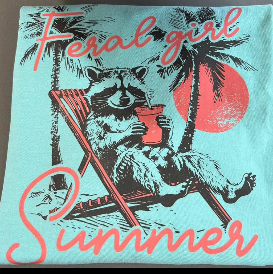 Feral Girl Summer - Comfort Color Middie