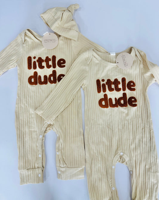 Little Dude Patch + Button Up Onesie RTS