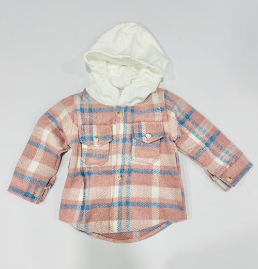 Jojo Blush Hooded Flannel RTS