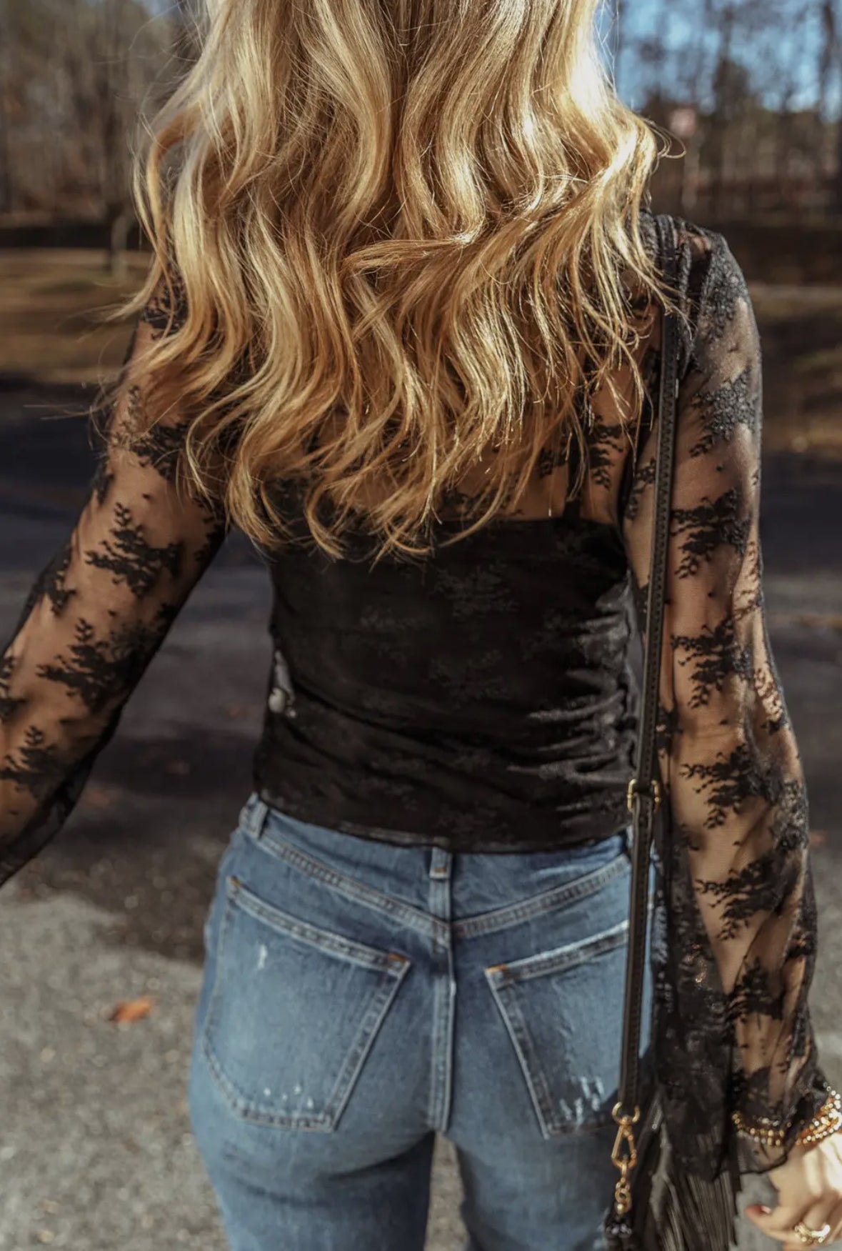 Midnight Lace Mesh Layering Top + Tank RTS