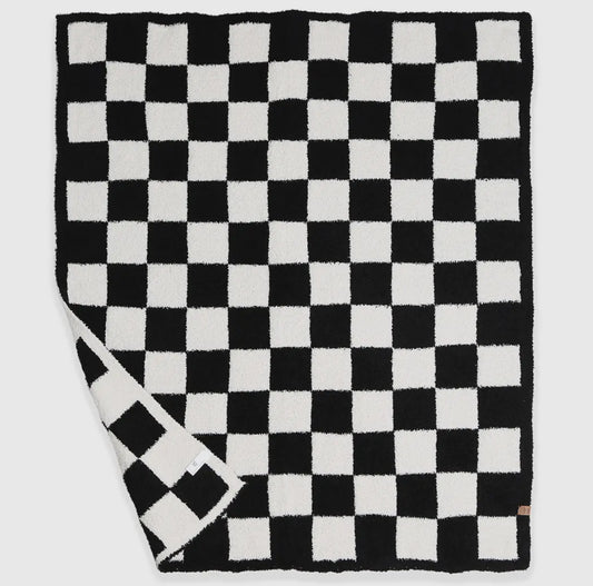 Kids Checkered Luxe Throw Blanket