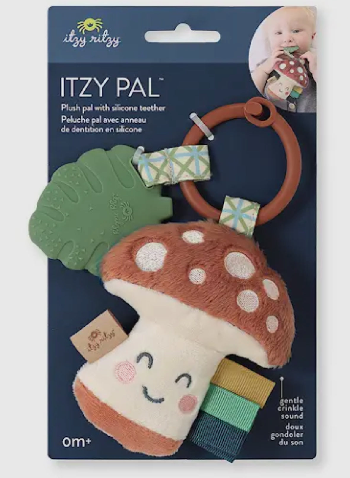 Itzy Pal™ Mushroom Plush + Teether RTS
