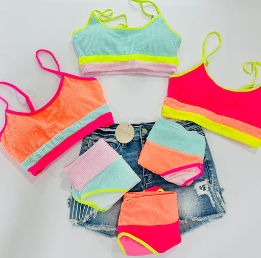 Hot Mama Urban Rib Stripe Swimsuit RTS