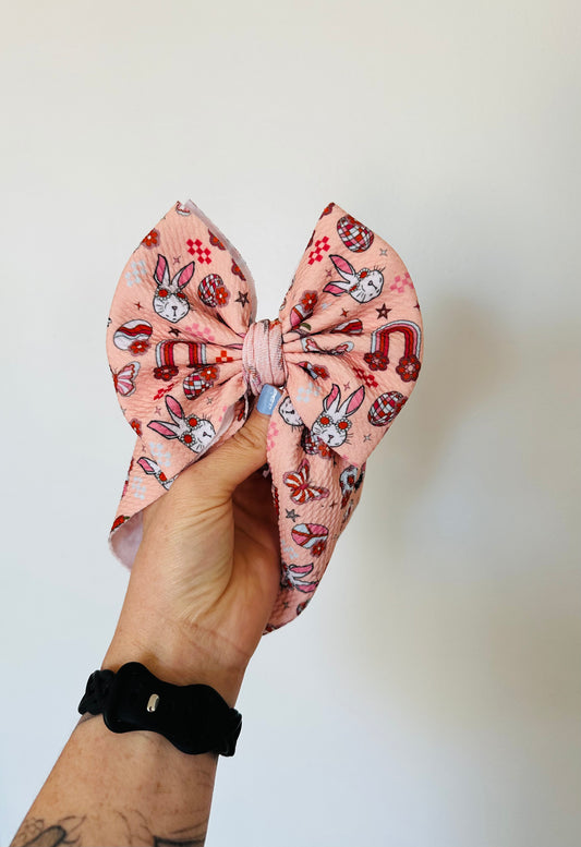 Baby Groovy Easter Bowknot Headwrap RTS