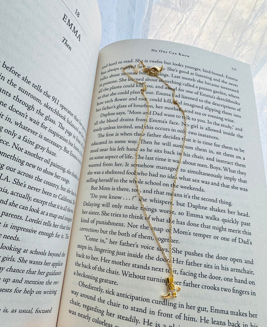 Cowboy Boot + Spur Charm Necklace RTS