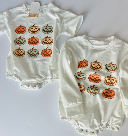 Vintage Fall Pumpkin Bubble
