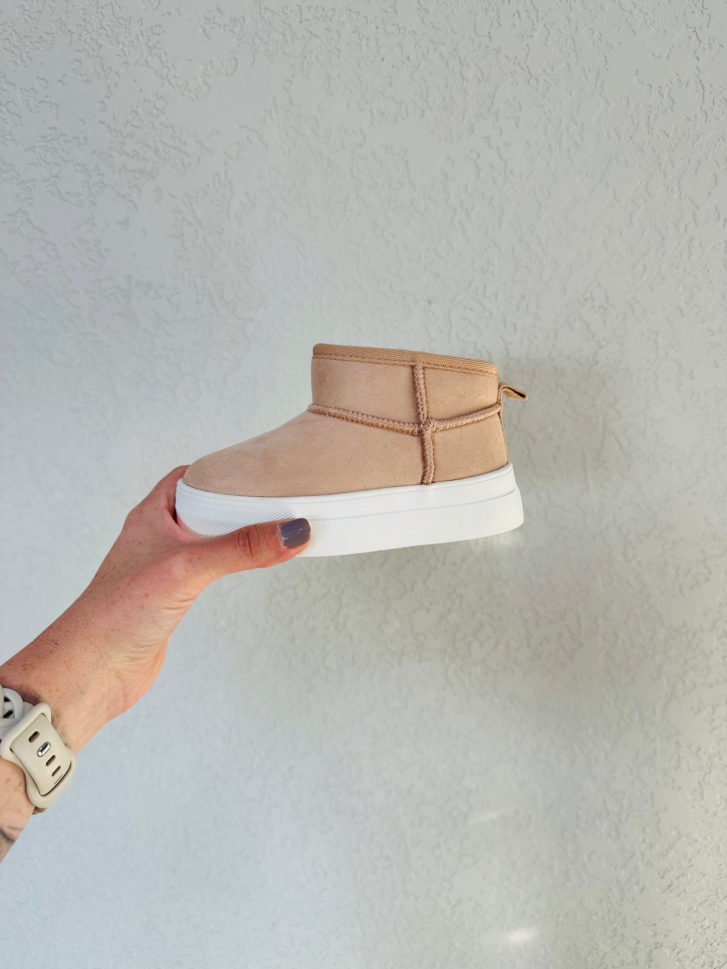 Toddler Cozy For Fall Tan Platform Bootie RTS