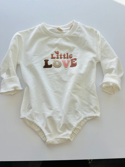 Little Love Embroidered Ivory Bubble 18M