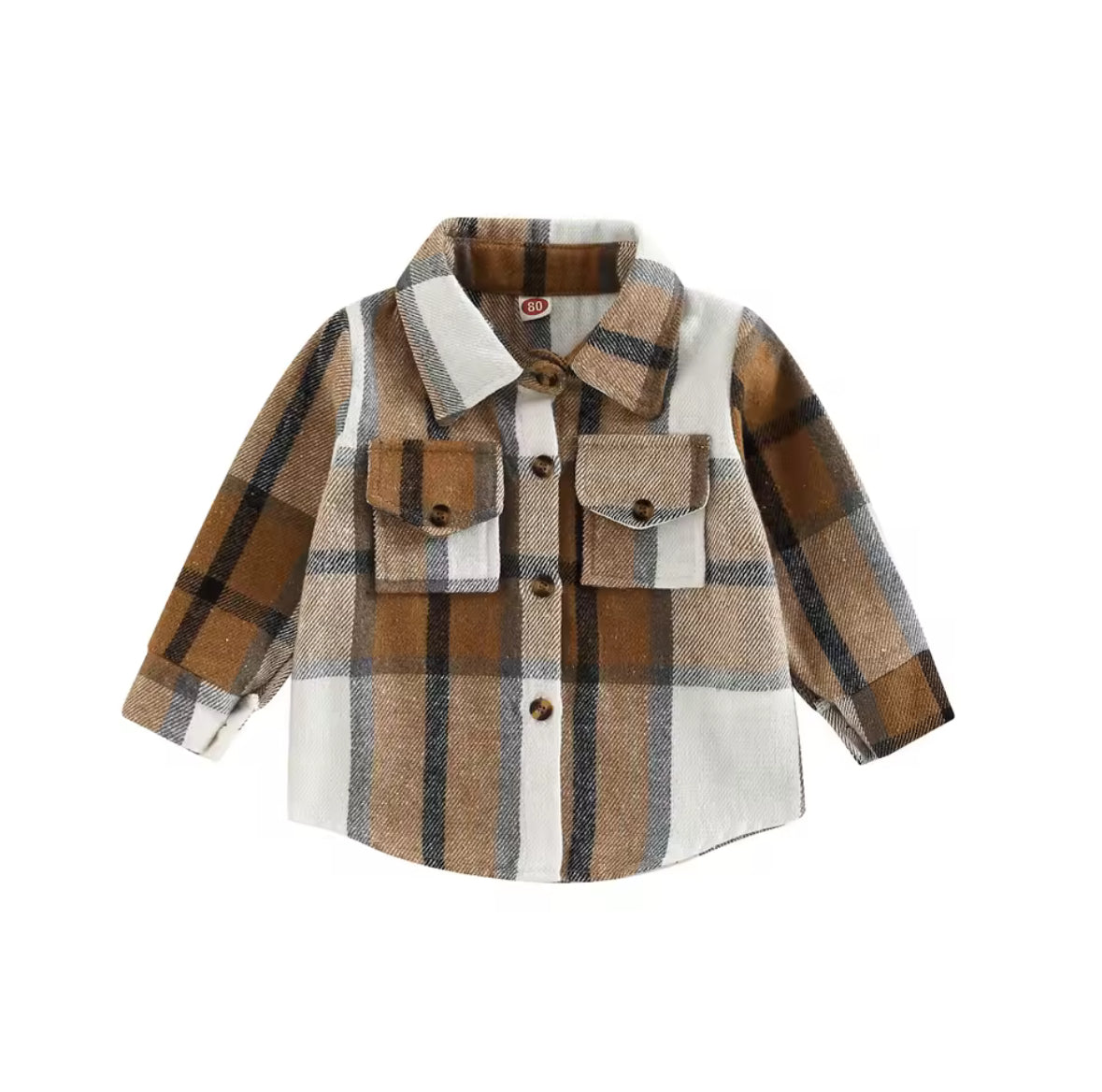 Brooklyn Cream + Camel Flannel RTS
