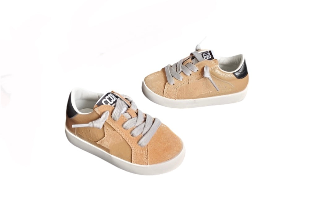 Boys Dark Khaki Star Shoes Preorder