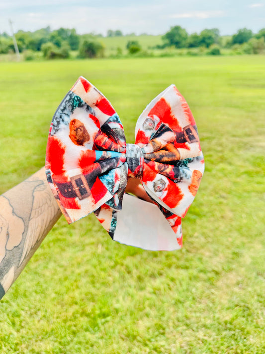 Huge Grinch Head Wrap Bow