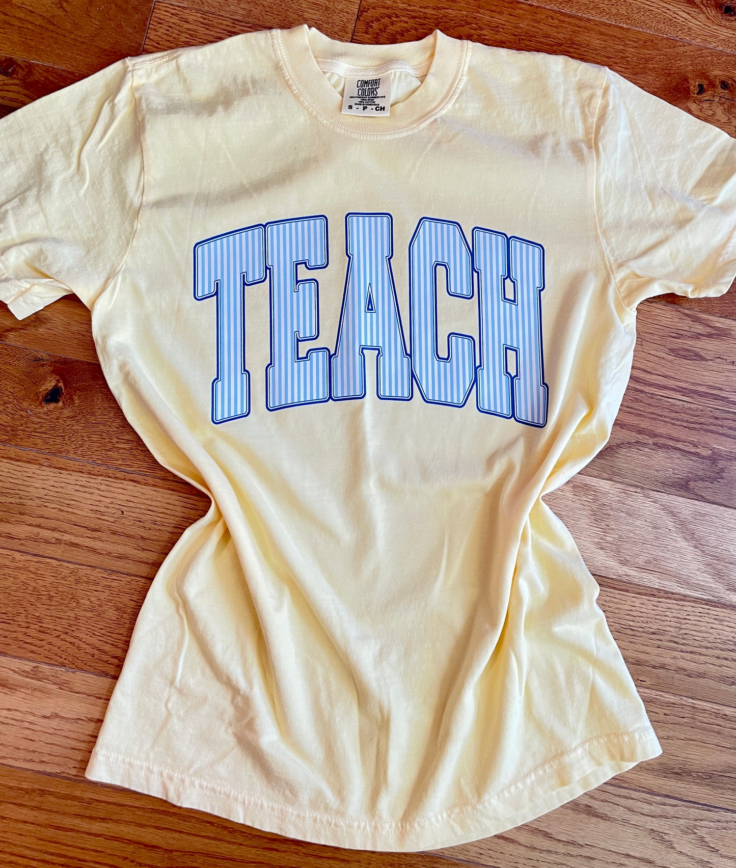 Preppy Striped Teach Tee