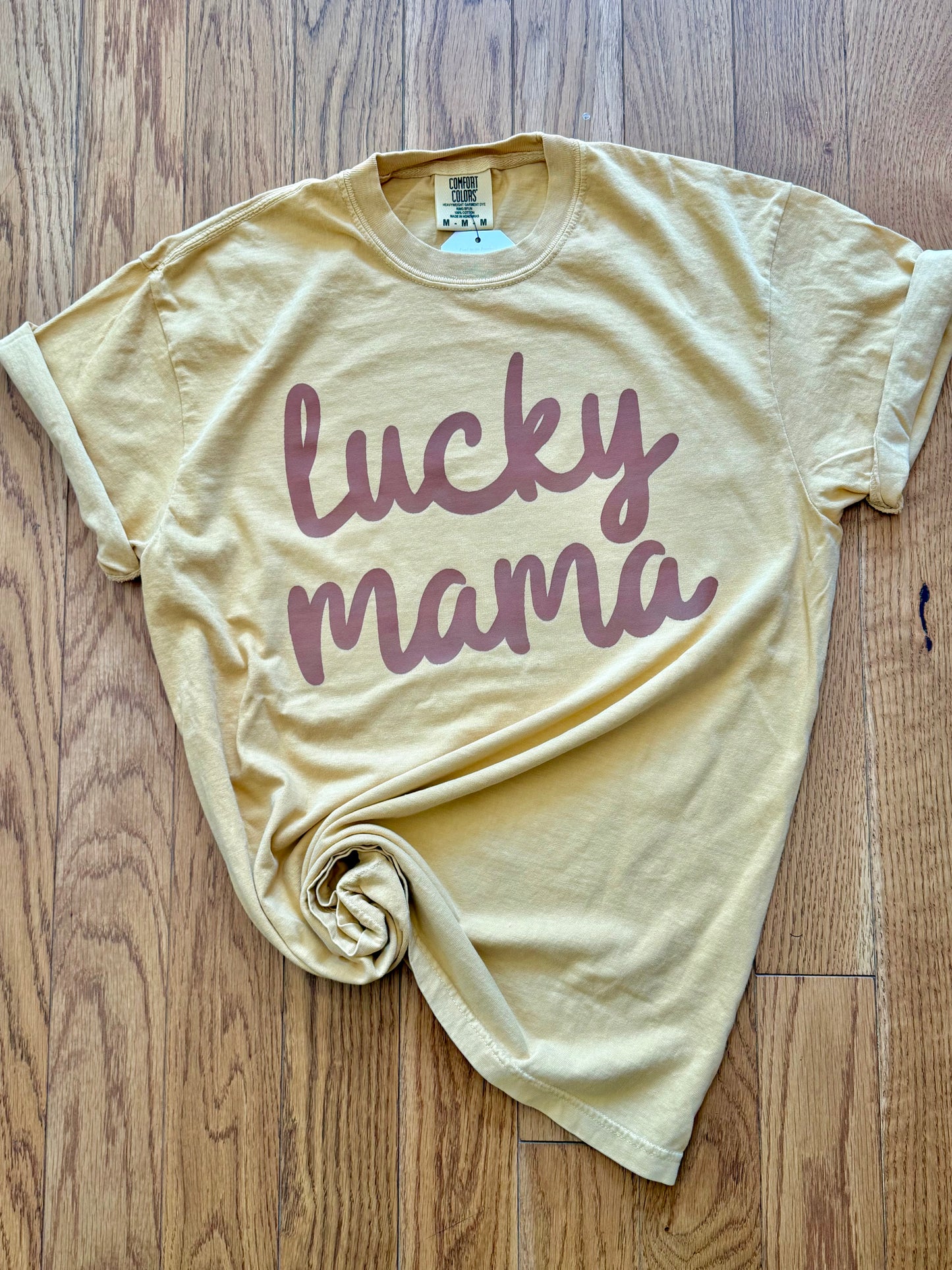 Brown Lucky Mama Tee