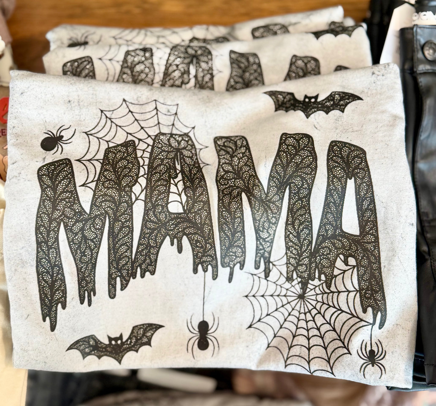Spiderweb Lace Mama Color blast Tee