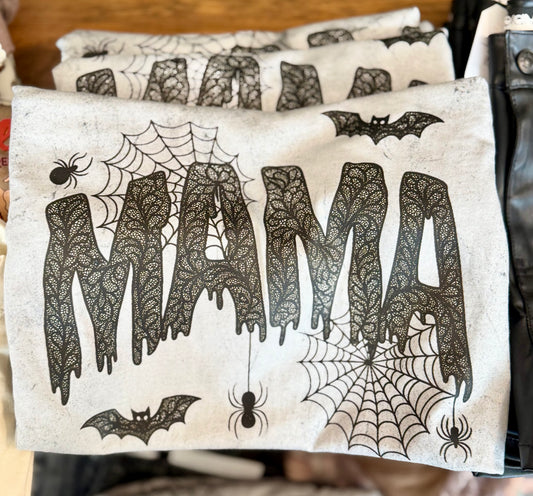 Spiderweb Lace Mama Color blast Tee